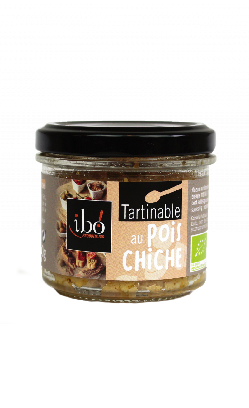 Tartinable pois chiche bio ibo